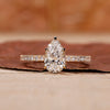 Pear Diamond Ring With Hidden Halo Style