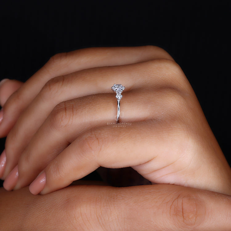 Customise ring with your preferred diamond and prong style.