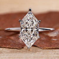 Dutch marquise engagement ring with hidden halo diamond ring.