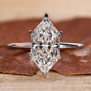 Dutch marquise engagement ring with hidden halo diamond ring.