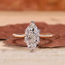 Elegant marquise diamond ring designed for timeless beauty.