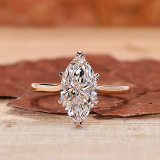 Elegant marquise diamond ring designed for timeless beauty.