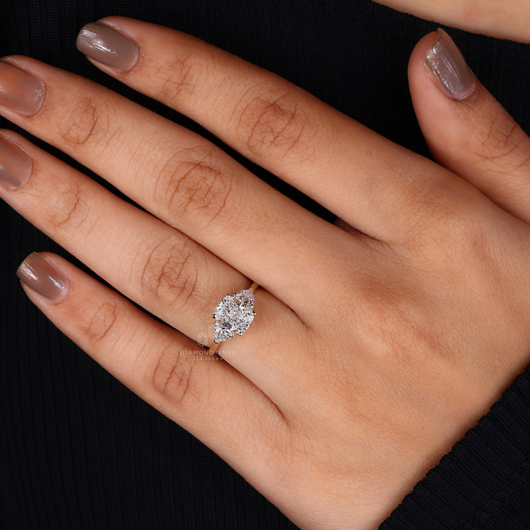 IGI certified handmade ring in cushion cut design.
