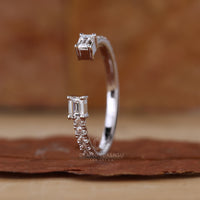 Buy wedding band with open gap wedding band style.