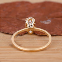 Customise ring with lab grown diamond and gold.