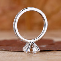 customise ring with pave ring setting design.