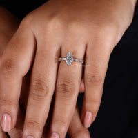 Pavé setting engagement ring crafted for extra sparkle.