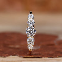 Buy wedding band in 5 stone design.