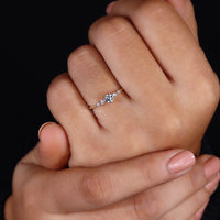 minimalist engagement ring in handmade design.