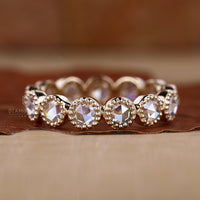 Rose Cut Lab-Grown Diamond Vintage Style Ring 1.9 CT
