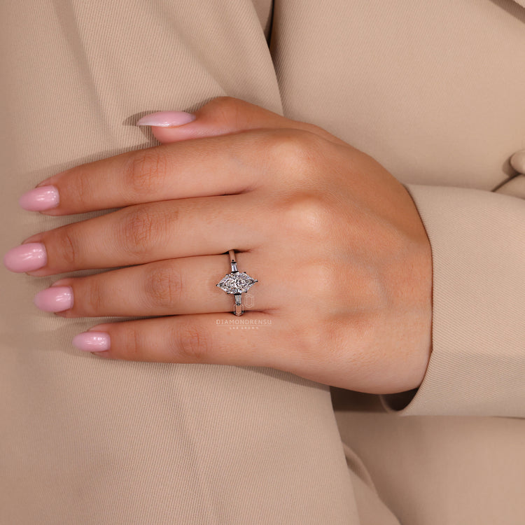 Buy Dutch marquise diamond engagement ring.