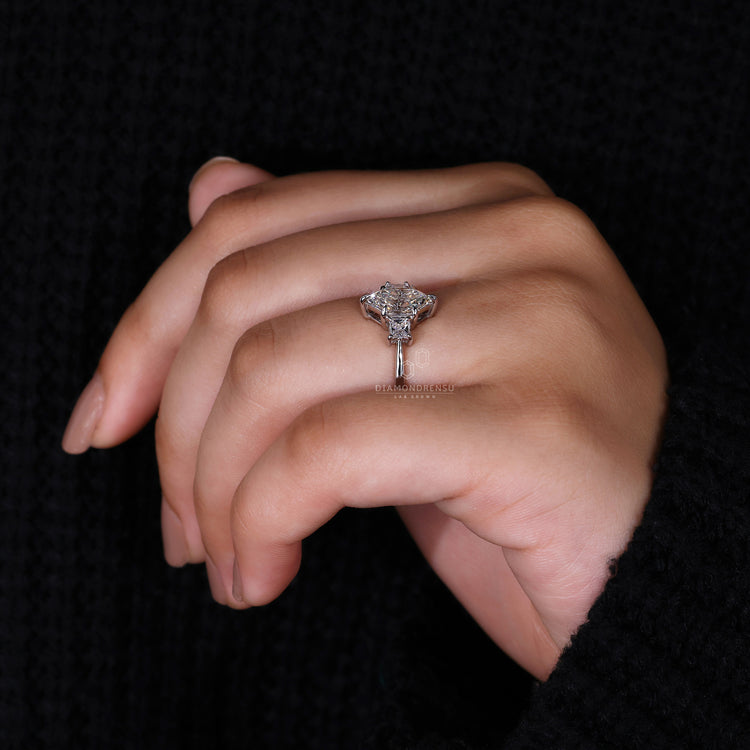 customise ring with 6 claw prong setting style.