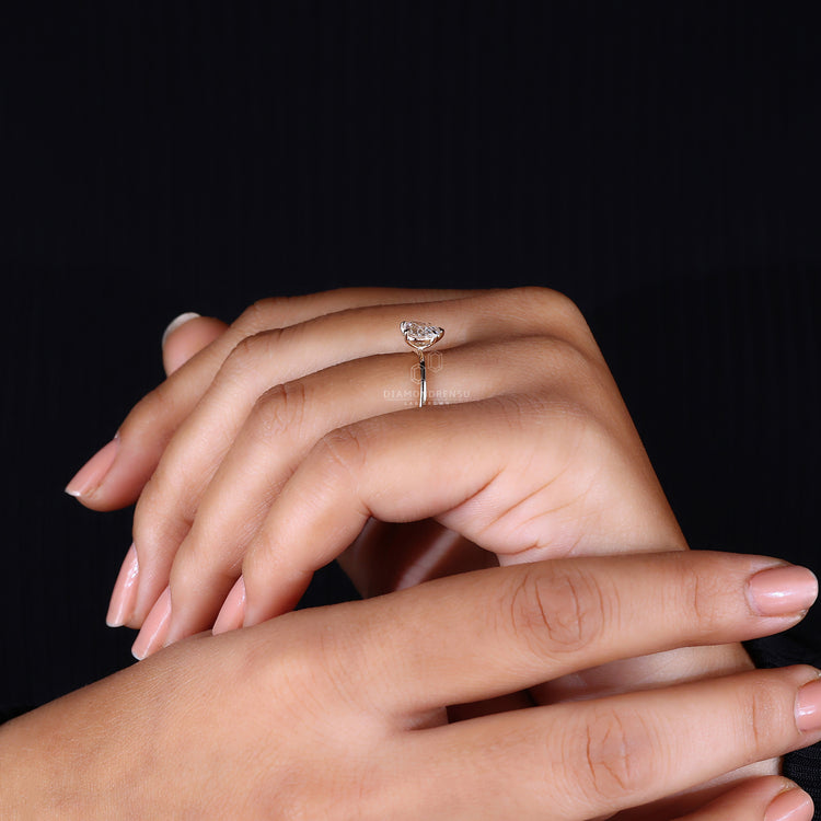 Prong setting ring designed for a bold solitaire look.