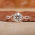 Stunning round diamond ring with exceptional brilliance