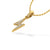 Lightning Bolt Lab-Grown Diamond + Solid Gold Stud Pendant Necklace