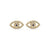 Evil Eye Lab-Grown Diamond Stud + Solid Gold Earrings