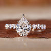 Spear Cut Lab-Grown Diamond Pavé Band 1.7 CT