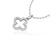 4 Leaf Open Clover Lab-Grown Diamond + Solid Gold Pendant Necklace