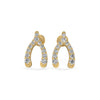 Make a Wishbone Lab-Grown Diamond + Solid Gold Stud Earrings