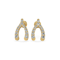 Make a Wishbone Lab-Grown Diamond + Solid Gold Stud Earrings