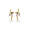 Lightning Bolt Lab-Grown Diamond Stud + Solid Gold Earrings