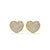 Chubby Heart Lab-Grown Diamond Stud + Solid Gold Earrings