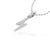 Lightning Bolt Lab-Grown Diamond + Solid Gold Stud Pendant Necklace