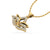 Lotus Lab-Grown Diamond + Solid Gold Pendant Necklace