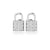 Padlock Lab-Grown Diamond Stud + Solid Gold Earrings