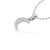 Crescent Moon Lab-Grown Diamond + Solid Gold Pendant Necklace