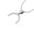 Semi-Circle Lab-Grown Diamond + Solid Gold Pendant Necklace
