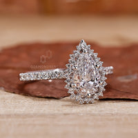 customise ring with round prong setting.