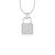 Padlock Lab-Grown Diamond + Solid Gold Pendant Necklace