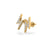 Lightning Bolt Lab-Grown Diamond Stud + Solid Gold Earrings