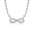Infinity Symbol Lab-Grown Diamond + Solid Gold Pendant Necklace