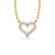 Open Heart Lab-Grown Diamond + Solid Gold Pendant Necklace