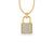 Padlock Lab-Grown Diamond + Solid Gold Pendant Necklace Padlock Lab-Grown Diamond + Solid Gold Pendant Necklace