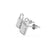 Padlock Lab-Grown Diamond Stud + Solid Gold Earrings