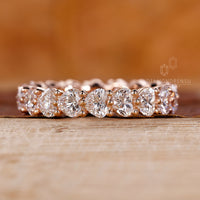 Custom diamond band with lab grown diamond.