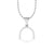 Semi-Circle Lab-Grown Diamond + Solid Gold Pendant Necklace