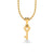 Love is The Key Lab-Grown Diamond + Solid Gold Pendant Necklace