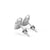 Padlock Lab-Grown Diamond Stud + Solid Gold Earrings