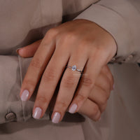 Tapered shank ring for a sleek and comfortable fit.