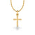 Cross Lab-Grown Diamond + Solid Gold Pendant Necklace
