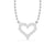 Open Heart Lab-Grown Diamond + Solid Gold Pendant Necklace