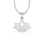 Lotus Lab-Grown Diamond + Solid Gold Pendant Necklace