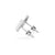 Lightning Bolt Lab-Grown Diamond Stud + Solid Gold Earrings