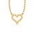 Open Heart Lab-Grown Diamond + Solid Gold Pendant Necklace