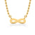Infinity Symbol Lab-Grown Diamond + Solid Gold Pendant Necklace