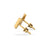 Lightning Bolt Lab-Grown Diamond Stud + Solid Gold Earrings